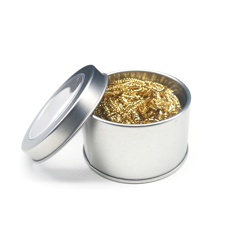 1pc Reinigung Ball Entlöten Lötkolben Mesh Filter Reinigung Düse Spitze Kupfer Draht Reiniger Ball Metall Dross Box Sauber ball