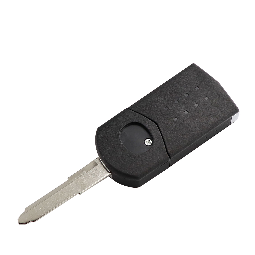 YIQIXIN-carcasa de llave a distancia de coche, 2/3/4 botones, para Mazda 2 3 5 6 CX5 CX7 CX9 RX8 M6 MX5 2005/6/7/8/9/10/11, hoja sin cortar