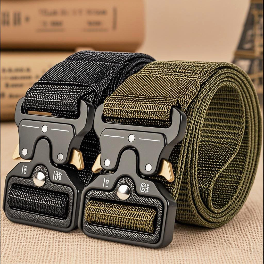 New Men's Tactical Nylon Multi-function Belt Retro Outdoor Adventure Belt Fashion Men's Waist Accessories Wholesale