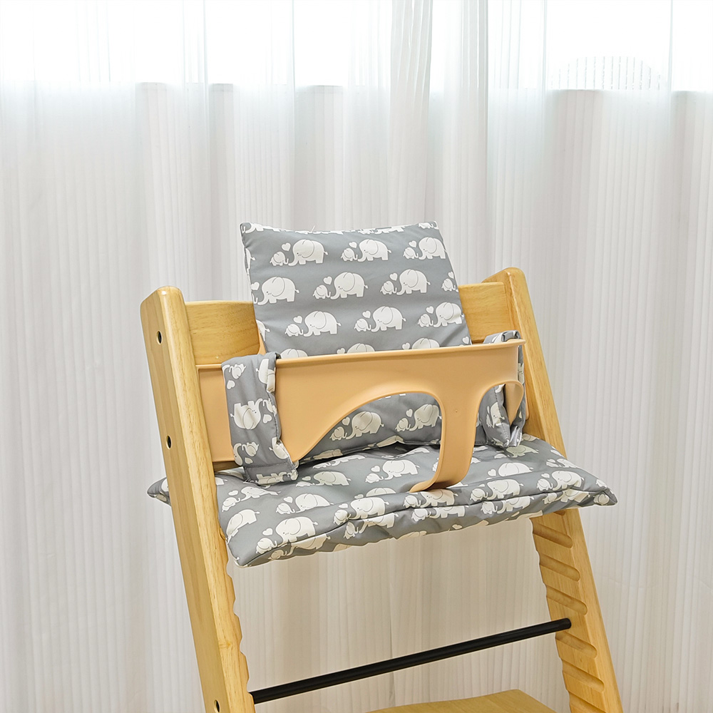 1 pçs almofada de assento de cadeira alta do bebê dos desenhos animados almofada de cadeira alta-par com cadeira tripp trap & cadeira alta para suporte e conforto