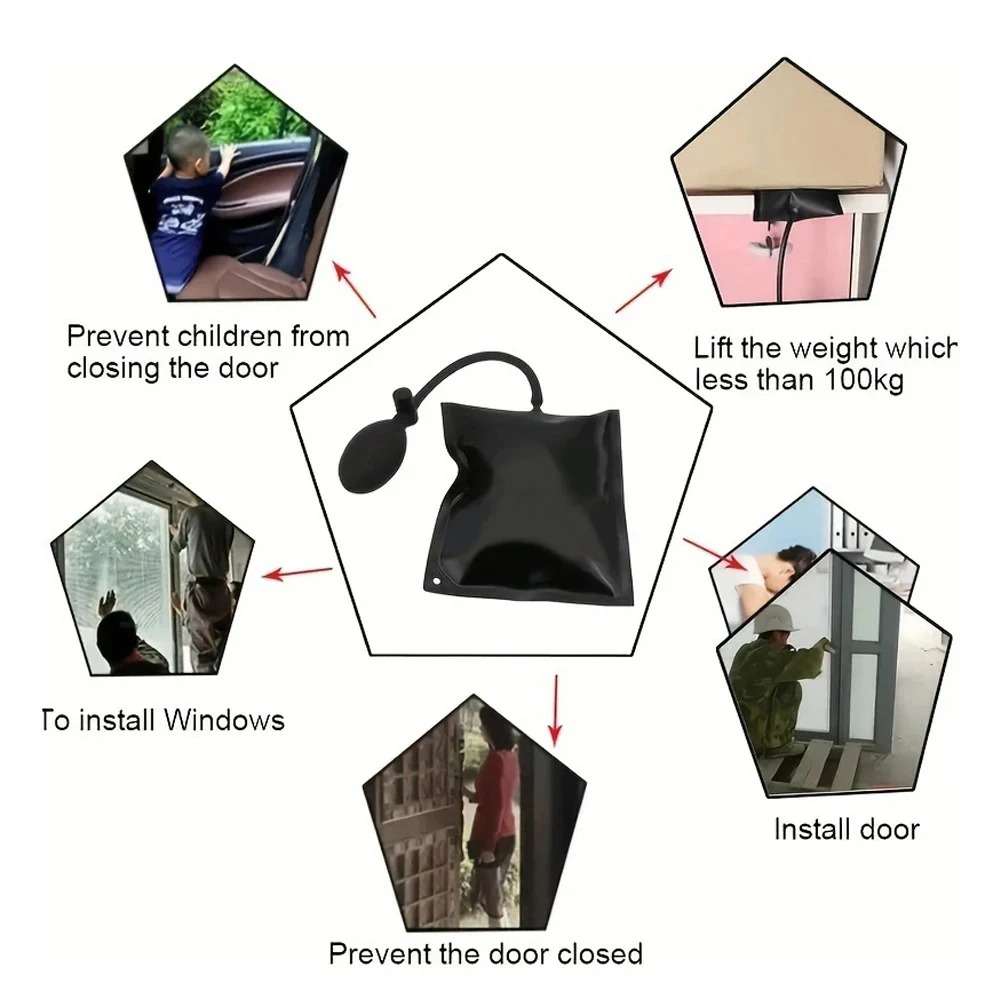 Cunhas da bomba de ar inflável airbag para portas janelas carro poderosa instalação alinhamento ferramenta reparo porta janela instalação