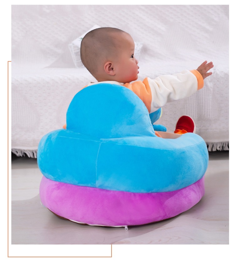 Babys itze Sofa Stütz bezug Säugling lernen zu sitzen Plüsch Stuhl Fütterung Sitz Haut für Kleinkind Nest Puff Drops hipping kein Füllstoff