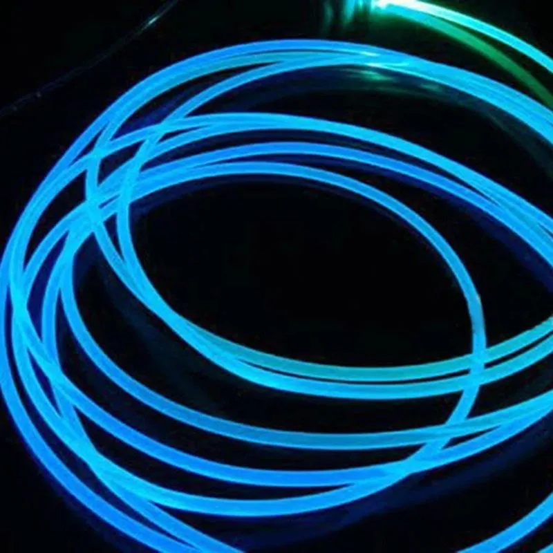 1PC PMMA 1M Side Glow สายไฟเบอร์ออปติก1.5มม./2มม./3มม.สำหรับไฟ LED รถ Bright DIY ตกแต่ง