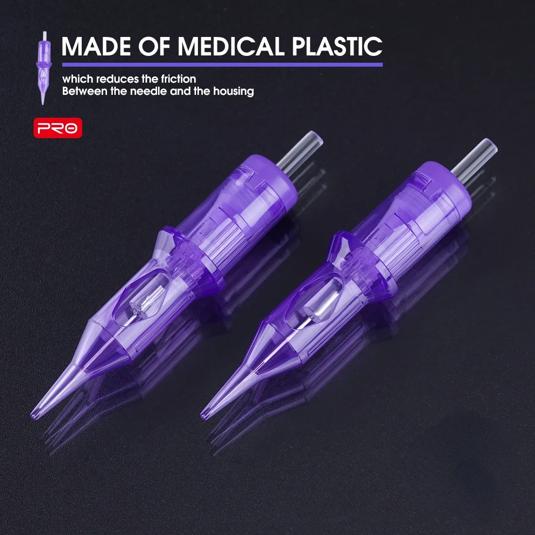 Dragonhawk PRO Hình Xăm Thường Trực Trang Điểm Kim Hộp Mực SMP 1RL 3RL Vòng Lót Hình Xăm Cung Cấp 0.18Mm/0.20Mm/0.25Mm
