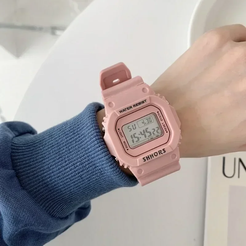 Reloj electrónico transparente a la moda para mujer y hombre, reloj LED deportivo, reloj de pulsera electrónico resistente al agua, relojes para niñas, regalo para estudiantes