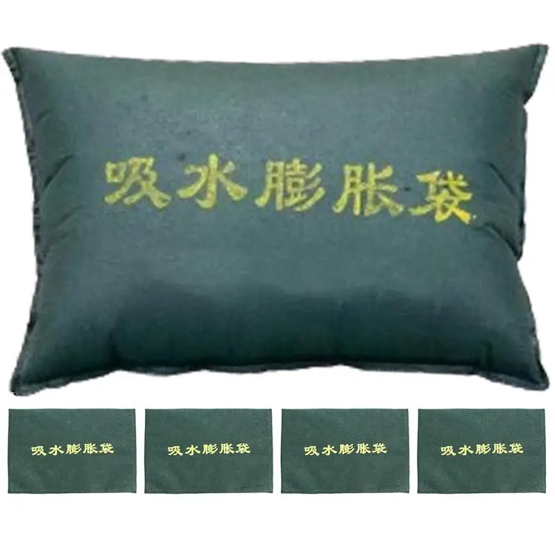 Water Activated Flood Bags 5X Water Dams For Flooding Prevention Water Dam Barrier Reusable Rapid Water Absorption For Courtyard