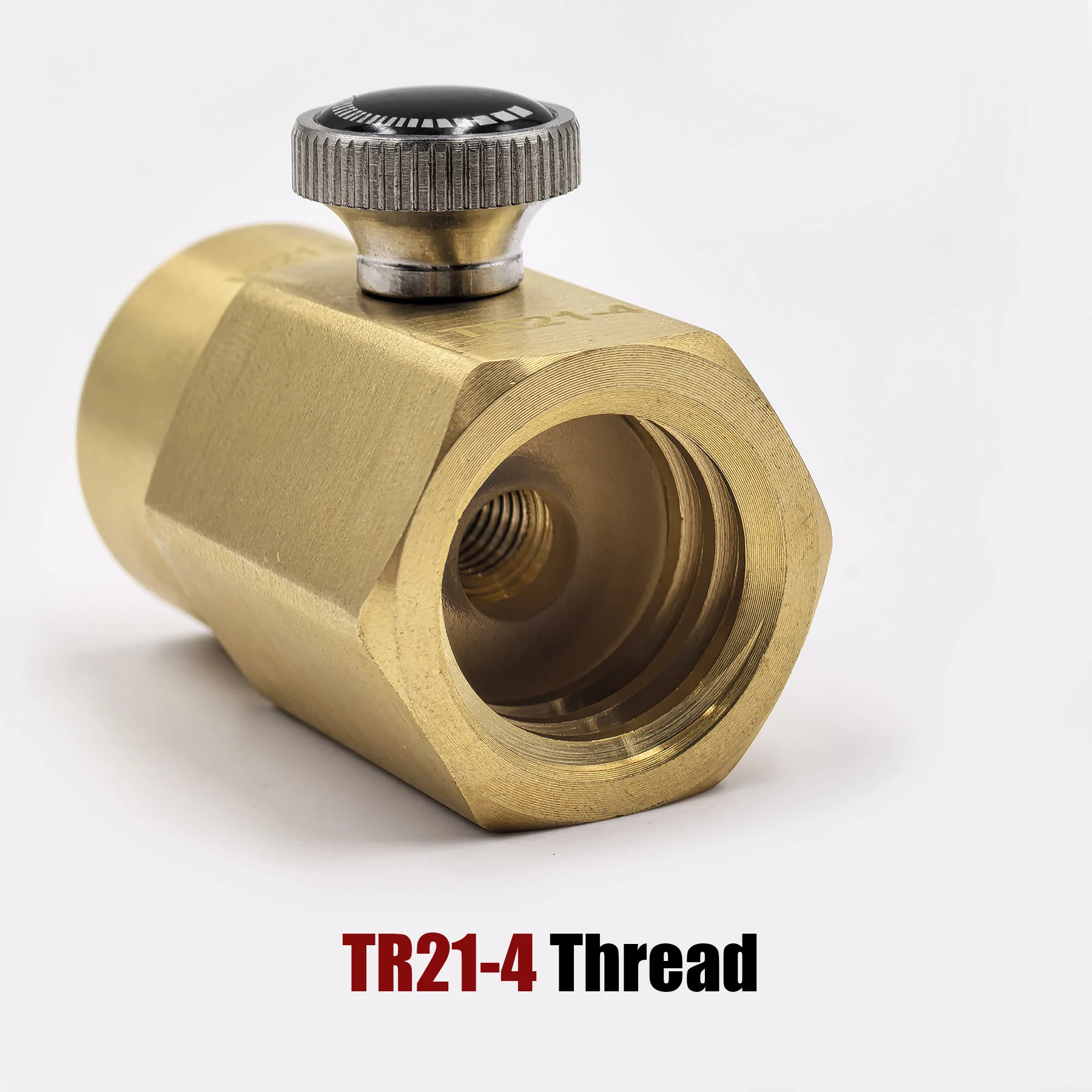 Sparkling Soda Water CO2 Cylinder Refilling Fill Station Adapter with Bleed Valve TR21.4 to W21.8-14 or CGA320 Connector