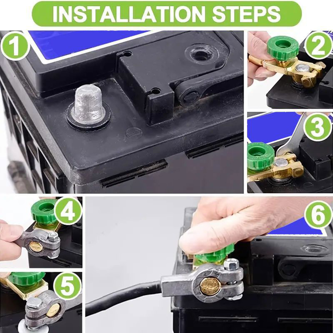 Universele Auto Top Post Batterij Schakelaar Quick Disconnect Cut-off Disconnect Isolator Schakelaar 6 V/12 V/24 V voor Auto Vrachtwagen Marine RV