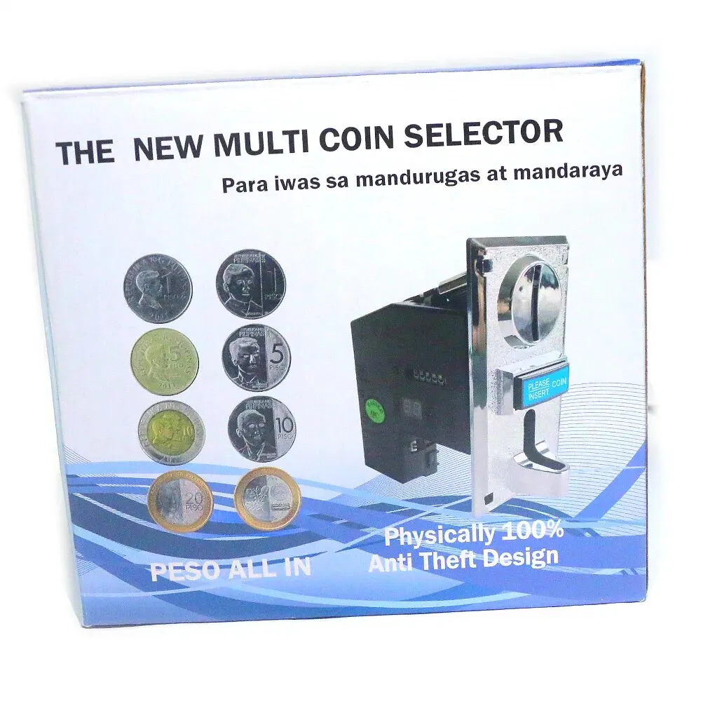 Multi Münz akzeptor Spiel Token Mechanismus mit 4-poligem Kabel für Klauen kran Neo Geo Arcade Slto Automaten Flipper Teile