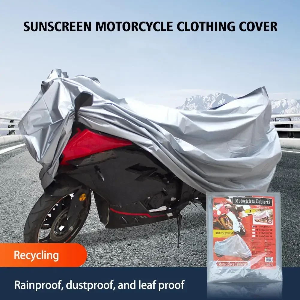 Custodia protettiva per interni ed esterni per moto, impermeabile, per scooter, per esterni, pioggia, polvere, custodia protettiva solare a prova di raggi UV per moto