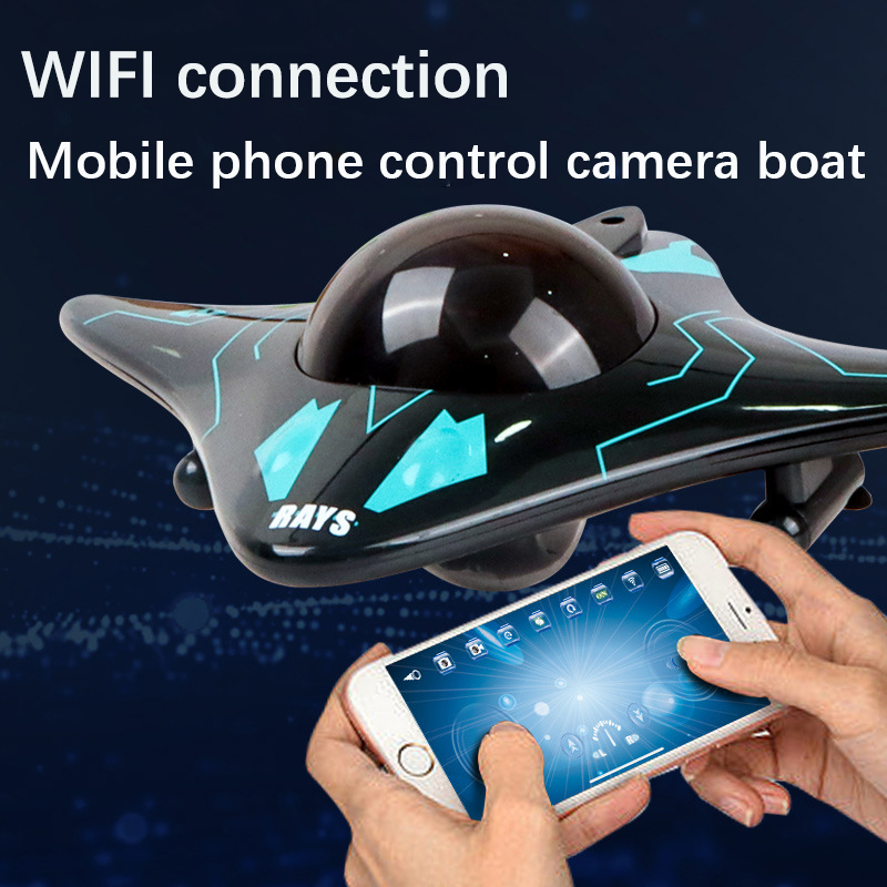 RC เรือเรือดําน้ําพร้อมกล้องใต้น้ํา 6CH รีโมทคอนโทรล Wifi FPV รีโมทคอนโทรลเรือวิทยุควบคุมของเล่นสําหรับ Boyts เด็กของขวัญ