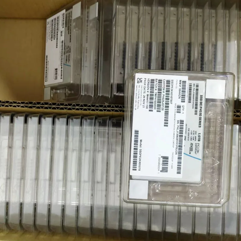 For Intel  SSD P4510 1TB 2TB Series DC NVME U.2 2.5" SSDPE2KX020T8 Enterprise solid state driveOriginal