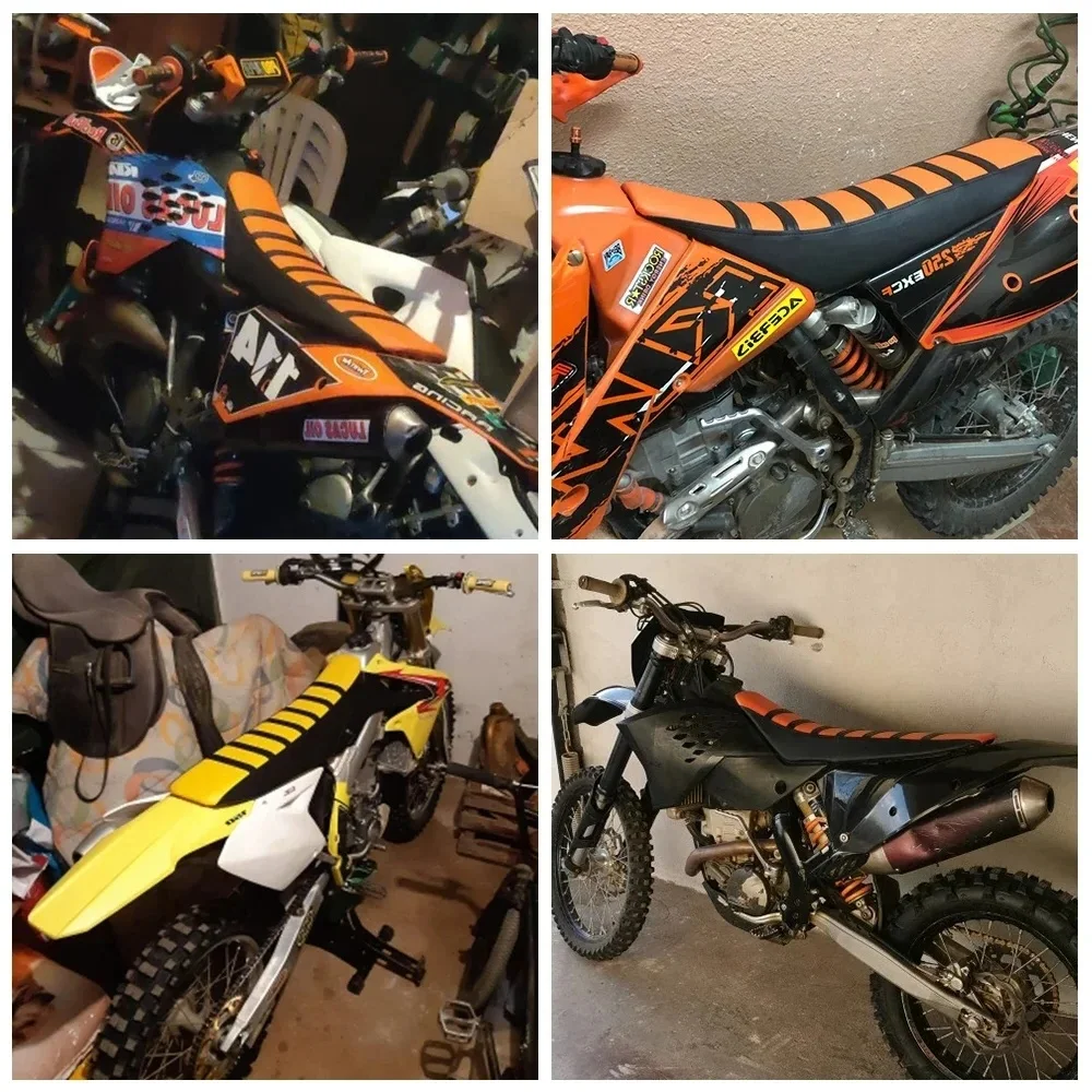 ユニバーサルオートバイソフトシートカバーゴム生地グリッパー KTM ホンダ、ヤマハ、スズキカワサキ EXC SX YZF WRF CR KX KXF RM RMZ