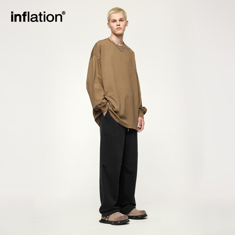 INFLATION Premium Cozy Sweatpant Unisex 365gsm Minimalist Straight Leg Lounge Track Pants