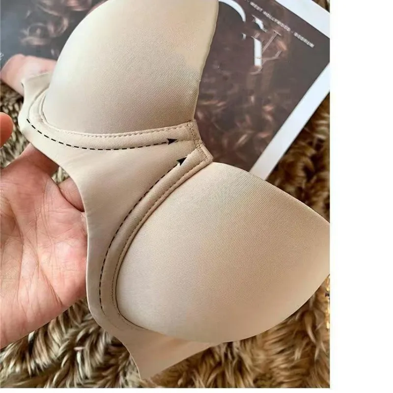 Biustonosze bezszwowe dla kobiet bielizna biustonosz Push Up 1/2 szklanki Bralette komfort miękki niewidoczny biustonosz bez fiszbin prosta seksowna bielizna