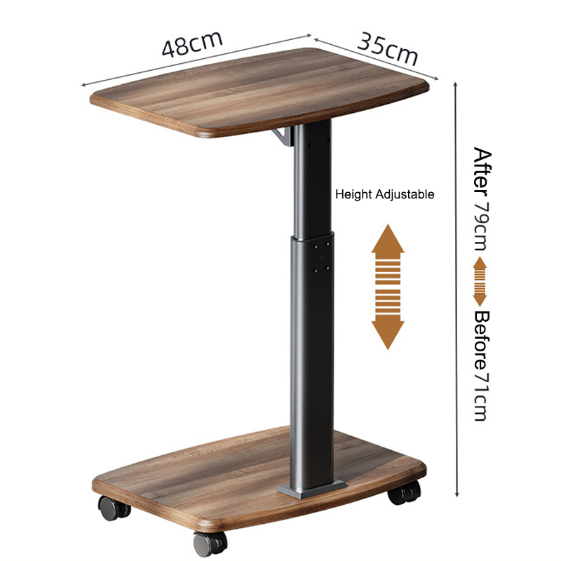 Multifunktionaler Sofa-Seitenregal, Tisch, Haushalt, Teetisch, Nachttisch, Tisch, mobiles Lagerregal für Computer mit Rad