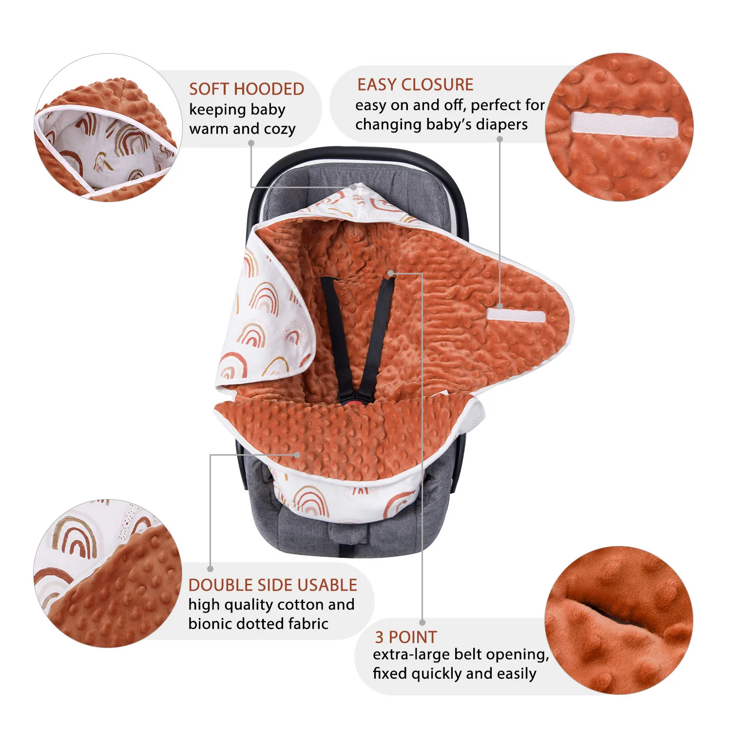 ฤดูหนาวผ้าห่มทารกแรกเกิดผ้าห่ม Sleep Sack Unisex สําหรับทารกเด็กชายหญิงรถเข็นเด็ก Wrap Crib ผ้าปูที่นอน