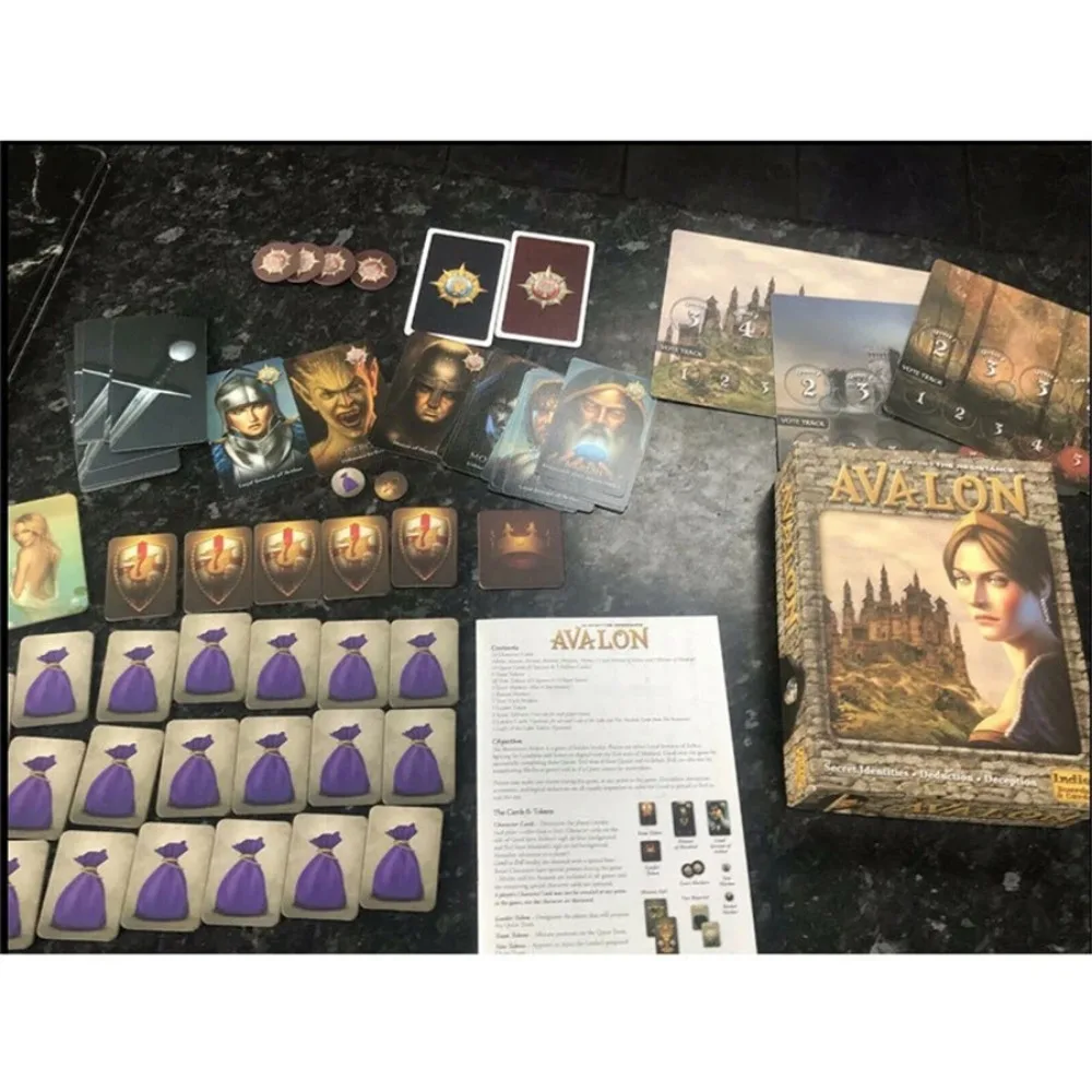 การ์ดเกมกระดาน Avalon เหมาะสําหรับการสังสรรค์ งานปาร์ตี้คริสต์มาส เพื่อนดื่มและความบันเทิง