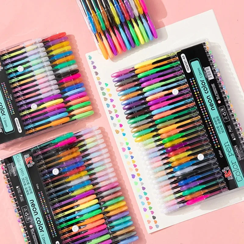 12-48 สี Highlighter ชุด Fine Point MARKER ปากกาอุปกรณ์เครื่องเขียนสําหรับ Doodling Scrapbooking การเขียนการเขียน Sketching