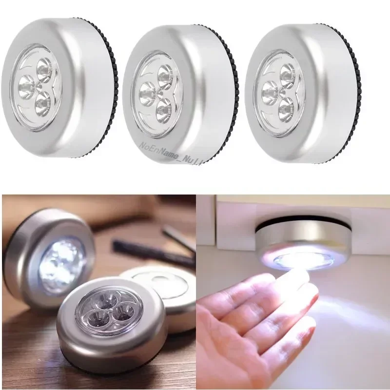 Armario, dormitorio, escaleras, Mini luz nocturna con Control táctil, cocina, luz LED inalámbrica para armario, lámpara de luz para armario alimentada por batería