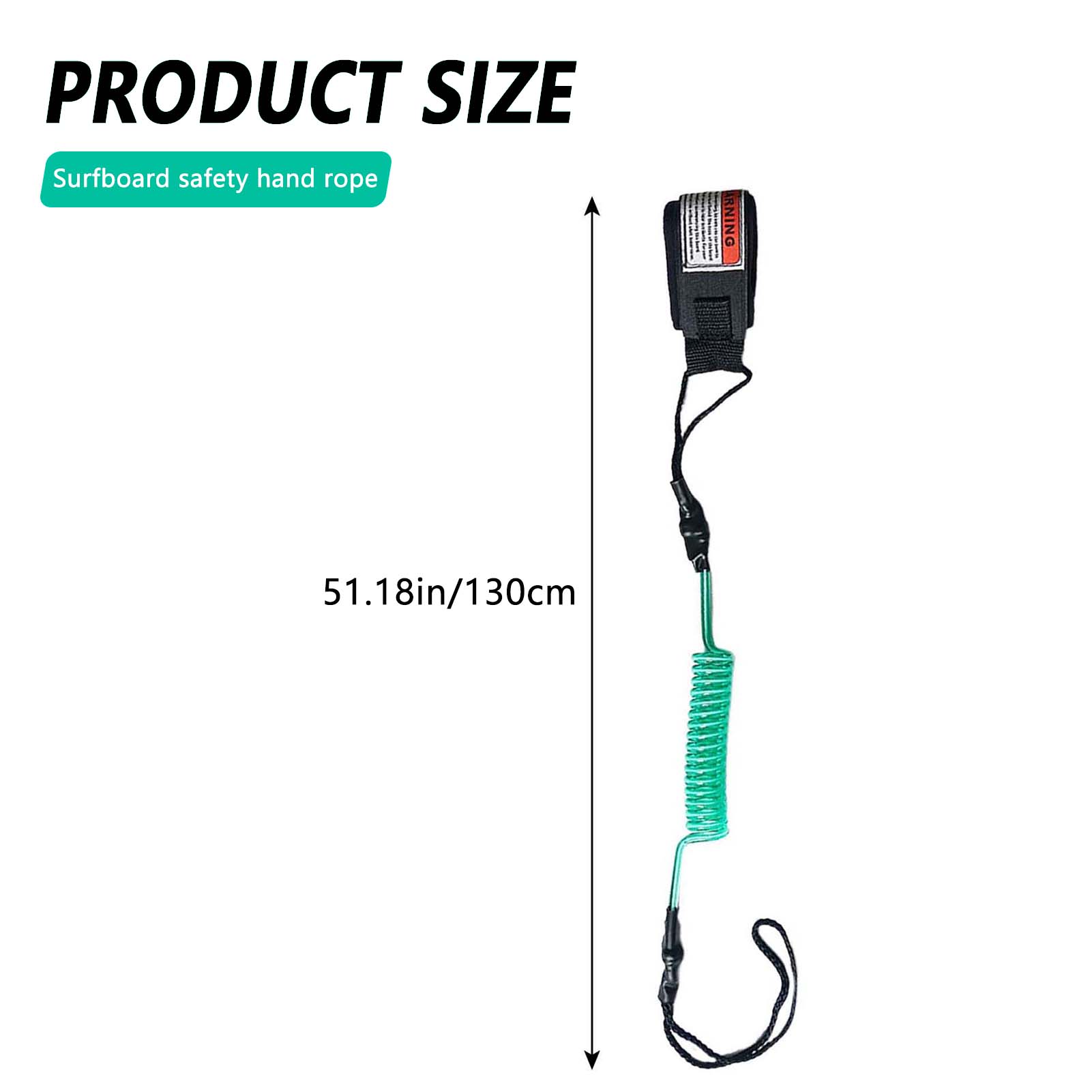 1pc trela de surf quente-gancho de corda de mão de segurança |   Trela de bodyboard enrolada para ondas pequenas e médias