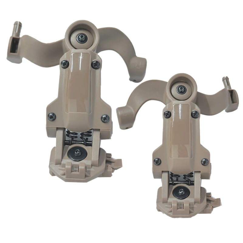 360 องศาหมุนหูฟังยุทธวิธี Rail Mount สําหรับชุดหูฟัง Earmor บนทีม Wendy M-Lok, Ops-Core Rapid ACH HELMET Rail