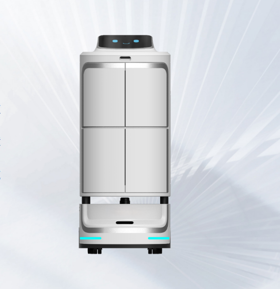 Робот для доставки еды в отеле Робот для экспресс-доставки Программируемый интеллектуальный робот для обслуживания лифта