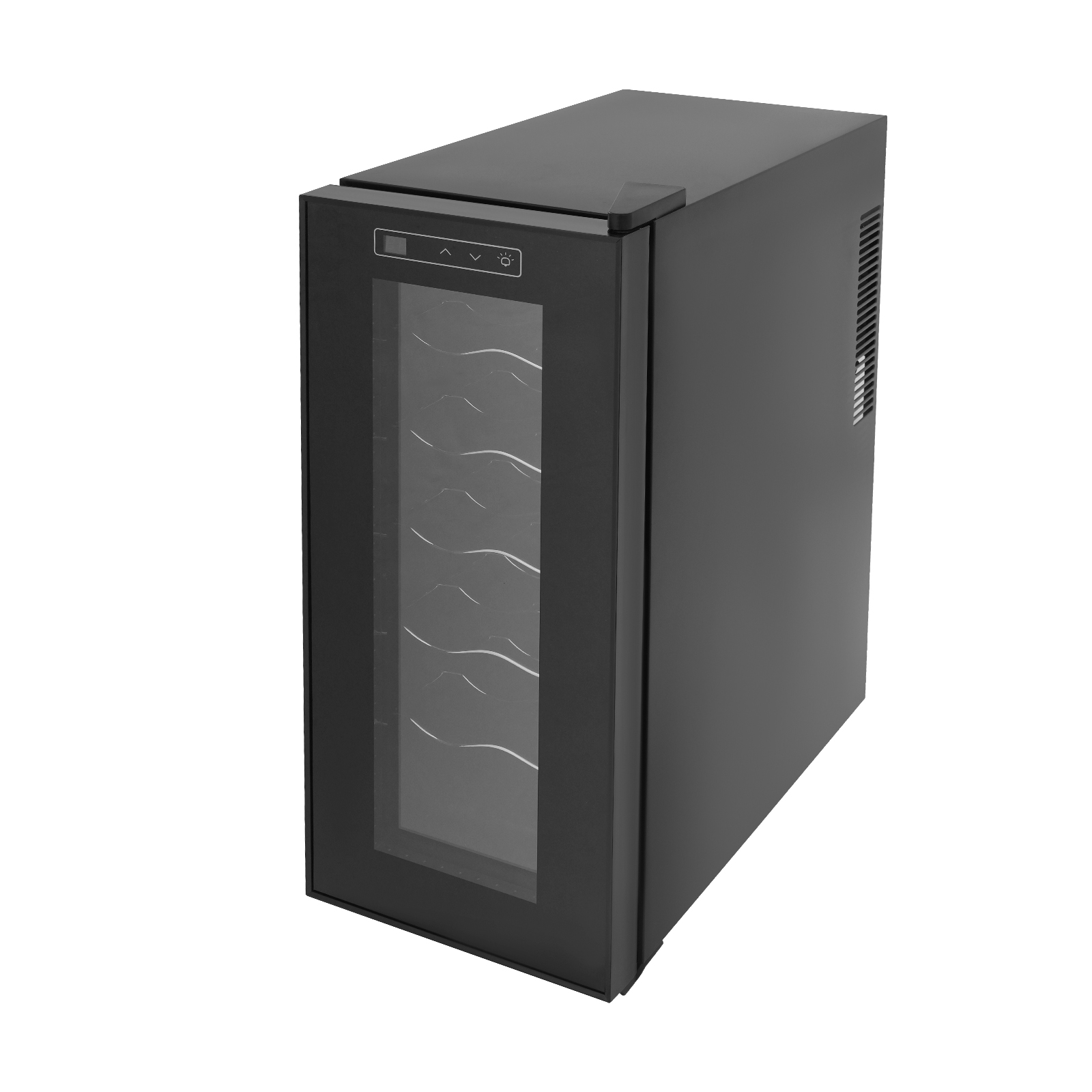 Weinkühlschrank 220 V-240 V 55 W 5-fach elektronischer Rotweinschrank Store Rotwein Champagner Schwarz