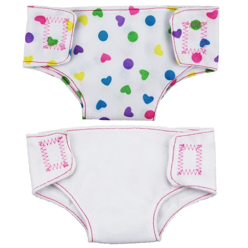 2 шт., подгузники для кукол, нижнее белье для кукол 14-18 дюймов и других аналогичных кукол, 43 см, нижнее белье для куклы Baby Born, нагрудники для кукол