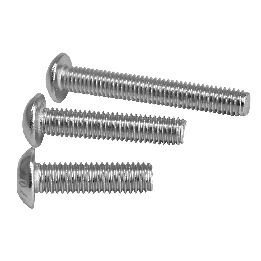 Tornillo hexagonal de acero inoxidable ISO7380 M2 M2.5 M3 M4 M5 M6 M8 M10 M12 Hexagonal 304 SS perno Allen rosca máquina tornillos de Metal