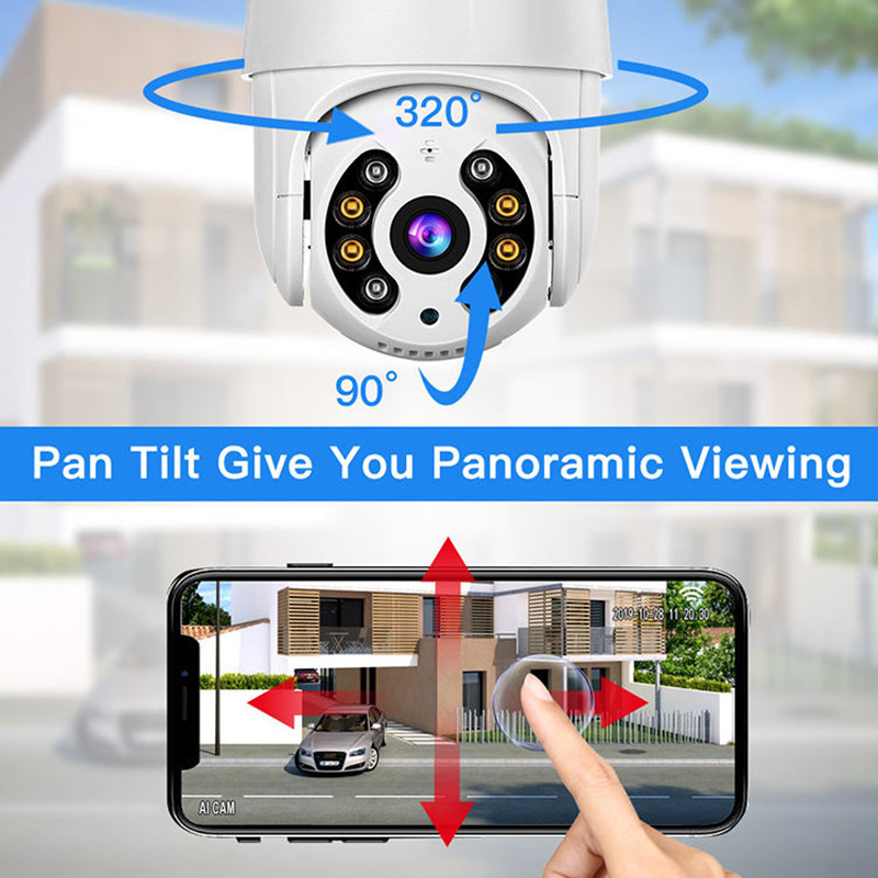 ドーム自動追尾ptzカメラ、ワイヤレス無線lan監視モニター、スマート家庭や屋外、8MP、4 ip、5MP速度
