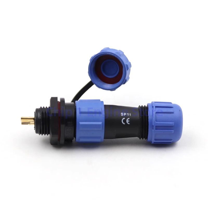SP11 wasserdichter Luftfahrt-Stecker und Buchse, SP11 2/3/4/5-polige Kabel-Stumpfbuchse IP68