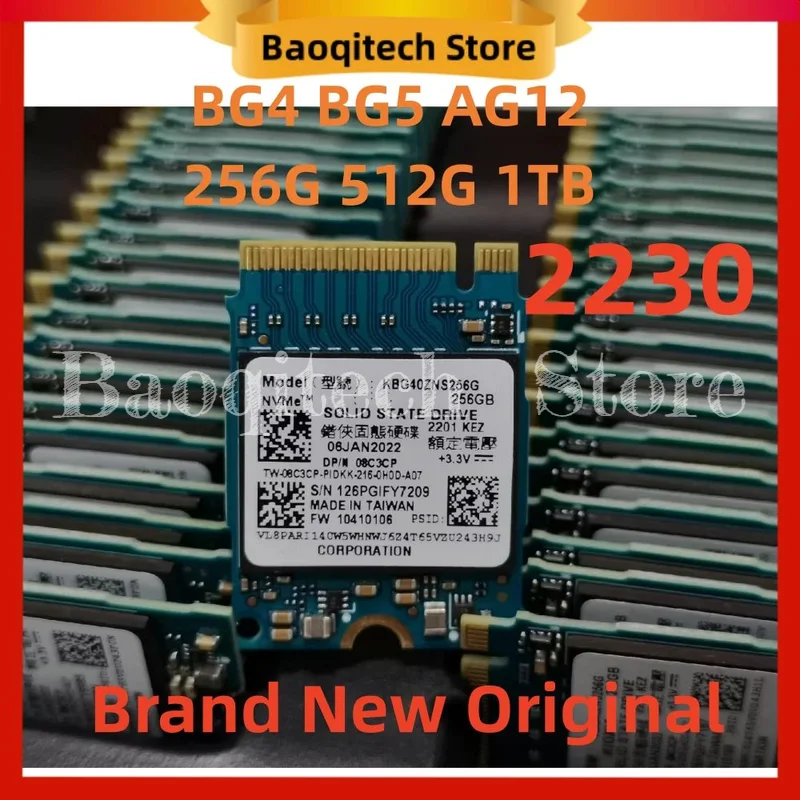 Original para Toshiba KIOXIA BG4 128G BG5 BG6 AG12 256G 512G 1TB SSD 2230 PCIe 3,0x4 Gen 4X4 NVMe M.2 SteamDeck superficie