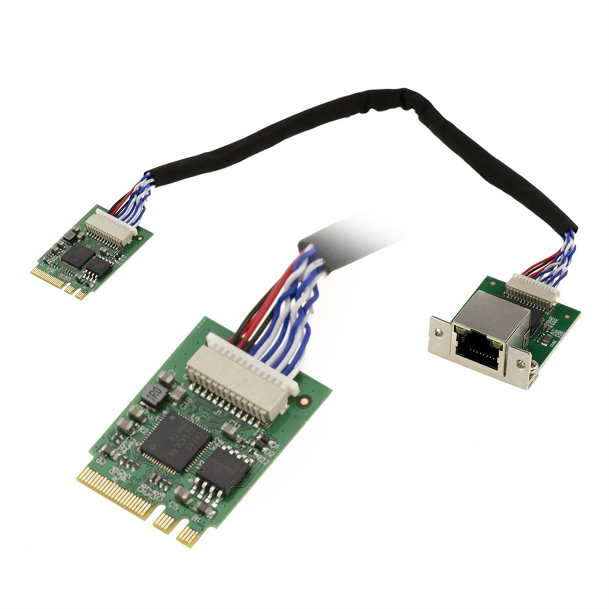ข้อมูล BABQ M2 M.2 NGFF E คีย์ 2.5 Gigabit RJ45 LAN Ethernet 10 100 1000 1G 2.5G. พร้อมชิปเซ็ต I226 SRKTV