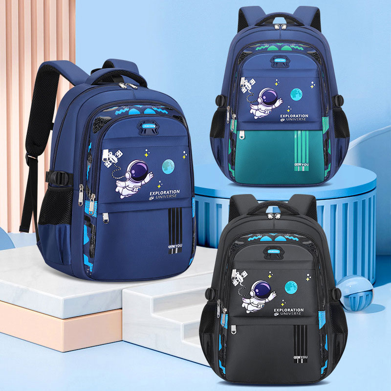 Crianças mochila crianças sacos de escola para meninos astronauta mochila escolar à prova dwaterproof água saco de livro primário infantil