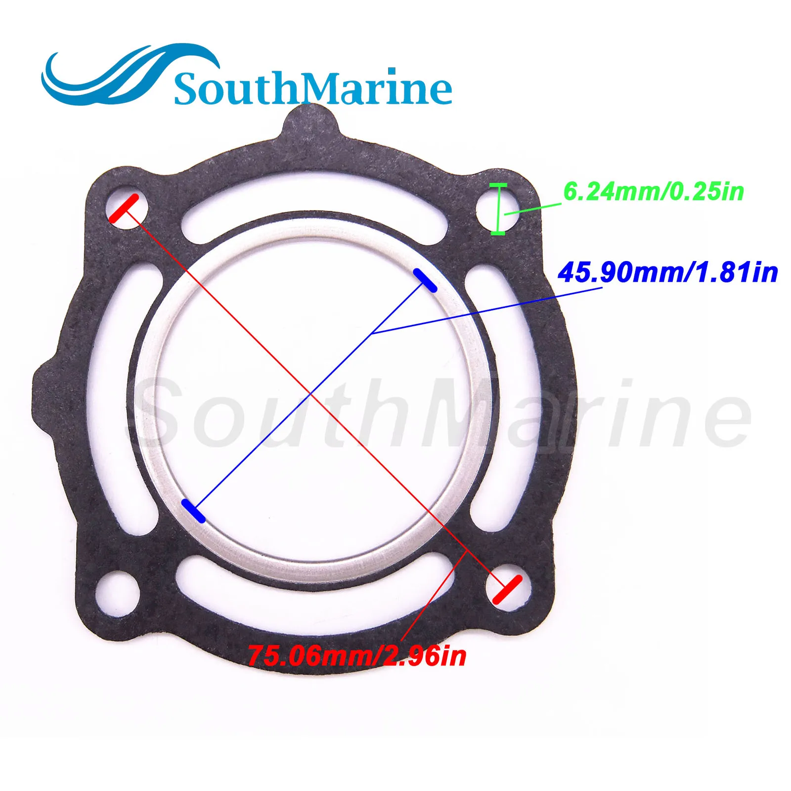 Mesin tempel Perahu Motor Cylinder Head Gasket untuk Hidea 2.5F-01.01.00.08 2.5F 2-Stroke