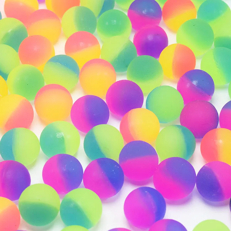 15 ชิ้น/ล็อต High BOUNCE ลูกบอลของเล่นเด็กของขวัญ PARTY ตกแต่งเด็ก Bouncing Ball รูปแบบ Soild สี 2 สี BOUNCE Ball