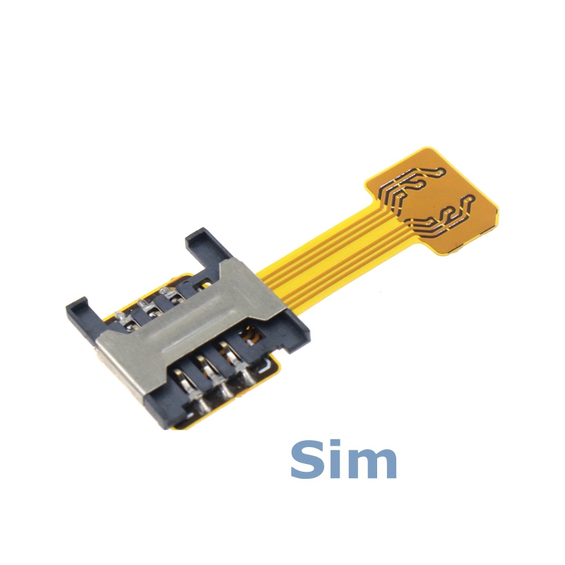 Czytnik kart SIM Extender Micro SD hybrydowa podwójna karta dual-sim Nano Sim 2 w 1 Adapter przedłużający do Samsung Xiaomi Huawei