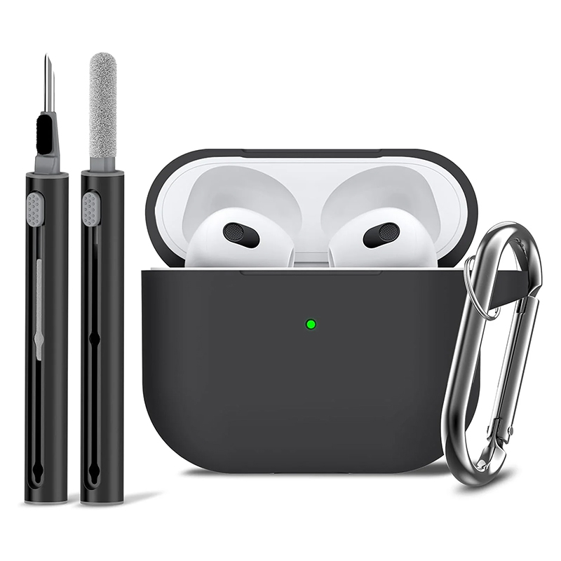 Soft Silicone Protective Case for Apple AirPod Pro 2nd/1st Generation Case For Women Men AirPods Pro Case Cover with Cleaner Kit