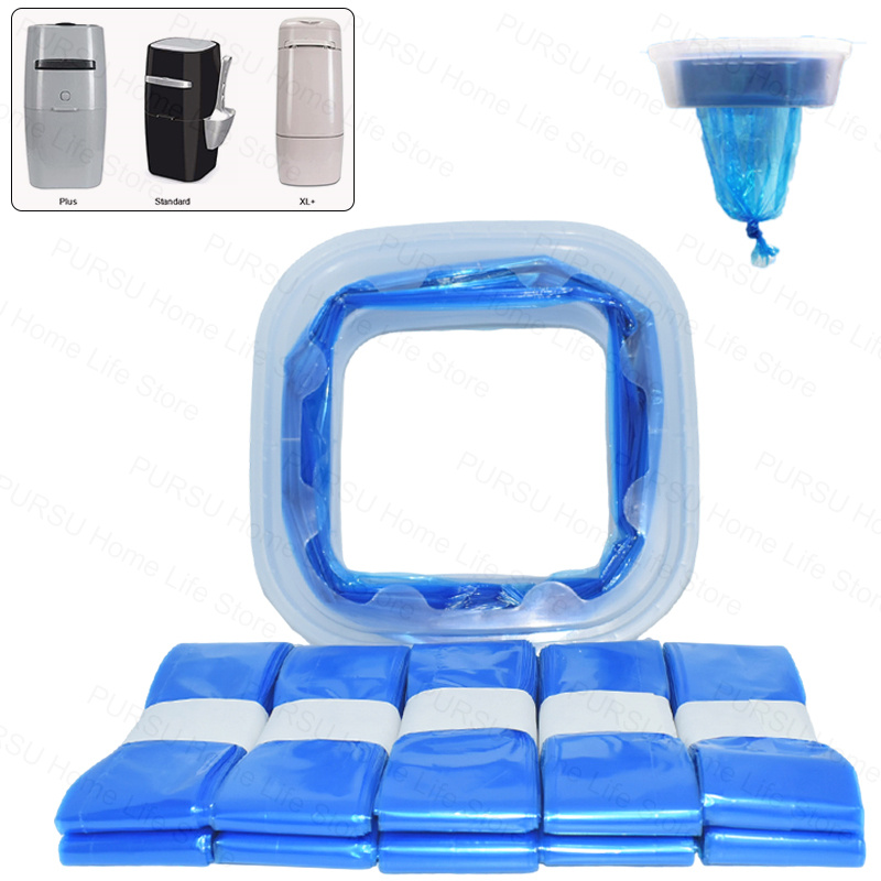 1/2/4/6/10 Stück Katzenstreu-Nachfüllbeutel, kompatibel mit Litter Genie Standard, Plus, XL+ und Style-Eimer, Müllbeutel-Ersatztasche