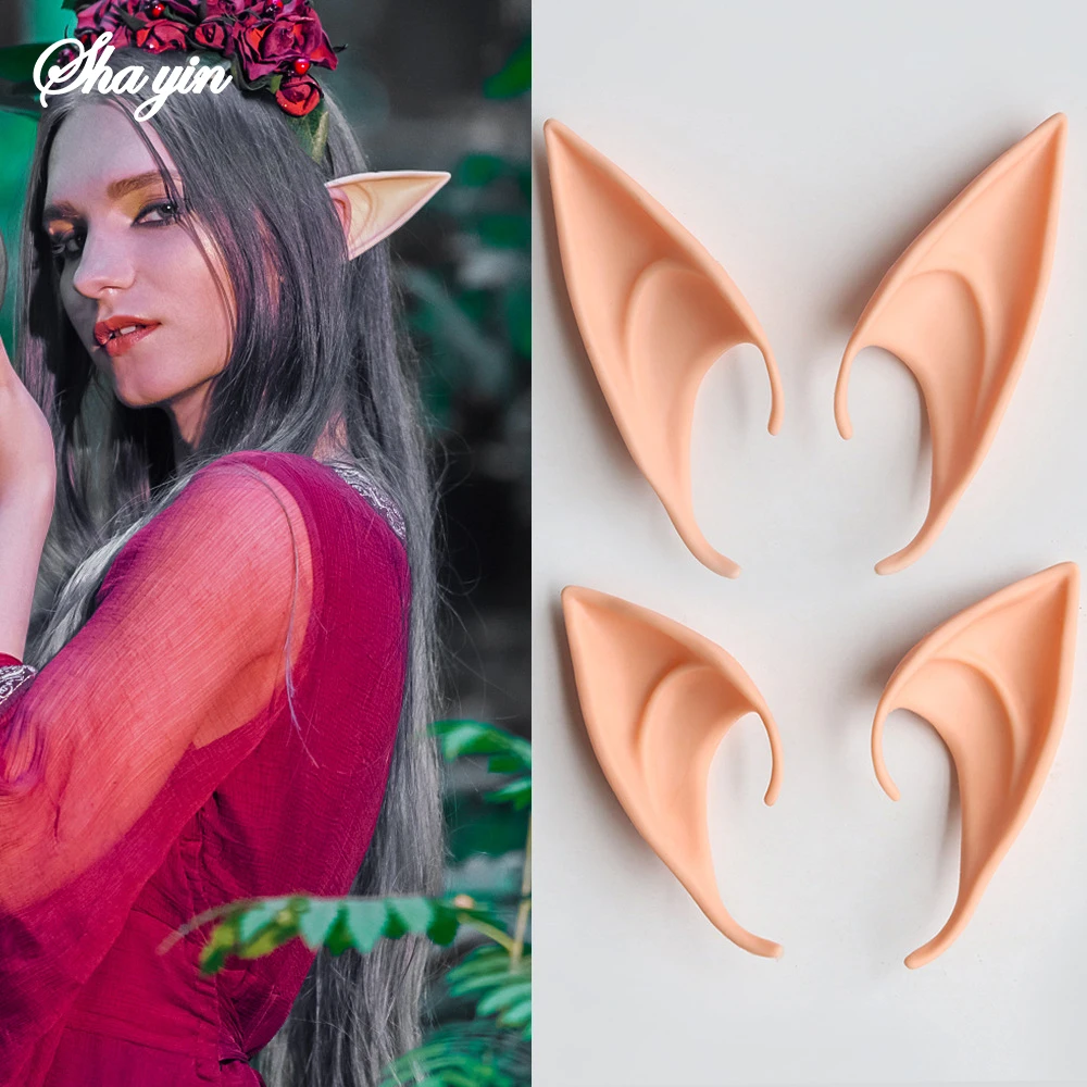 1 Paar Halloween-Elfenohren, Maskenball, Avatar, spitze Ohren, Party-Requisiten, Feenmonster, falsche Ohren