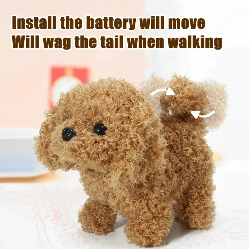 ของเล่นเด็กสุนัขที่เดินเปลือกหางกระดิก Plush Interactive สัตว์เลี้ยงอิเล็กทรอนิกส์ลูกสุนัข Montessori ของเล่นสําหรับเด็กผู้หญิงคริสต์มาสของขวัญ