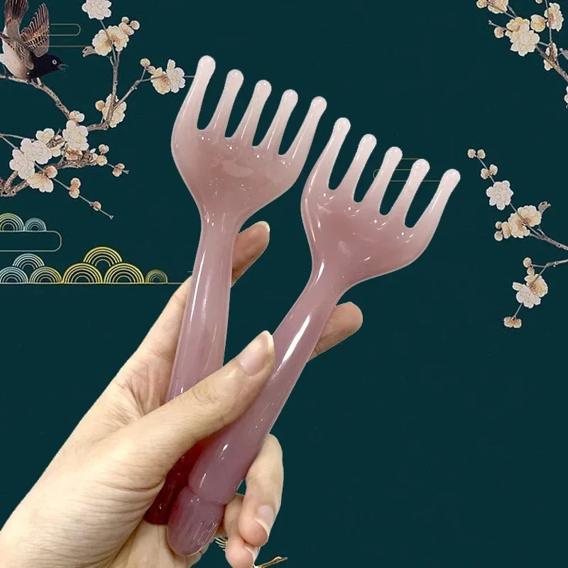 เรซิ่น 5-Claw หัวนวดสําหรับ Body HEAD Massager หนังศีรษะ Gua Sha สําหรับคอขานวด Scraping Stick น้ําเหลืองนวดเครื่องมือ