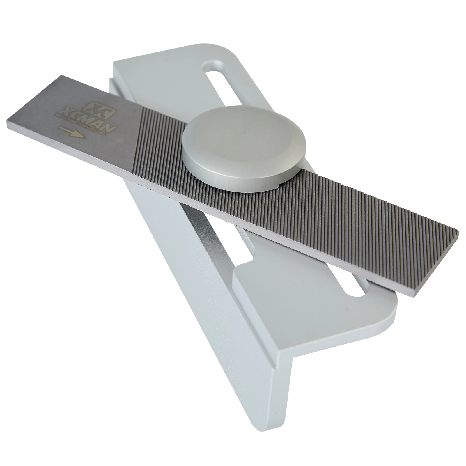 XCMAN Alpine Ski Snowboard Guide de fichier à angle biseauté latéral de course en aluminium dur CNC fabriqué avec un dispositif de serrage et un fichier