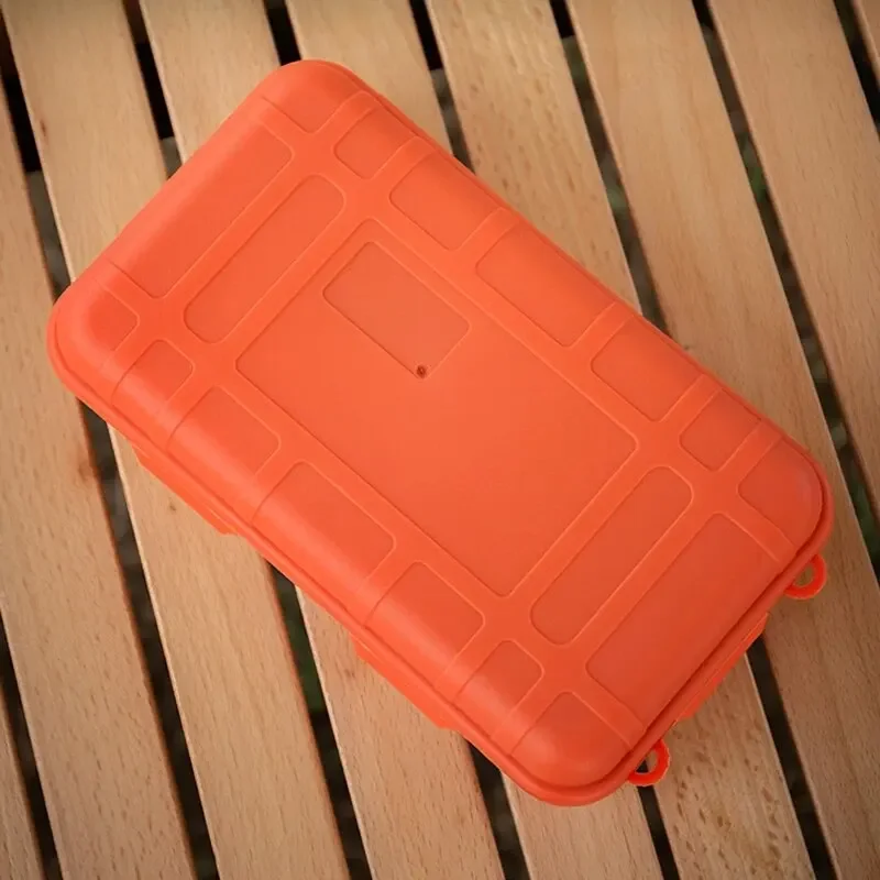 Caixa de ferramentas edc, kit de sobrevivência para acampamento ao ar livre, à prova de choque, à prova d'água, caixa selada, caixa de armazenamento de sobrevivência ao ar livre pequena.