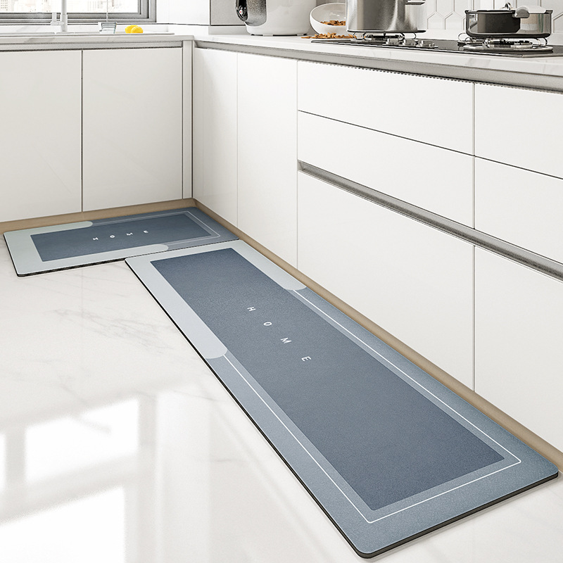 Diatomeeënaarde Absorberende Anti-Fouling Keuken Vloermatten Badkamer Anti-Slip Tapijten Keuken Scrubbeerbaar Lang Tapijt