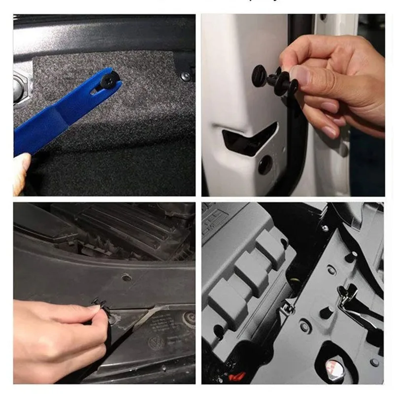 8 มม./6 มม.พลาสติก Rivets สกรูยึดรถ Fender สกรูกันชนคลิป Rivets อัตโนมัติ 8 มม.พลาสติก PUSH PIN คลิปรถอุปกรณ์เสริม