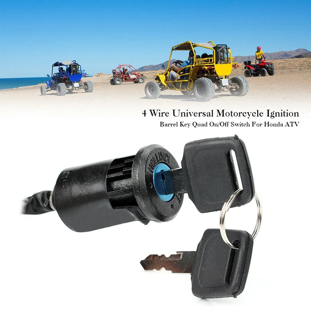 Motorfiets Contactslot + Sleutels Scooter Accessoires Geschikt voor Quad Crossmotor voor ATV aan/Uit Plastic Universele Vervangende Onderdelen