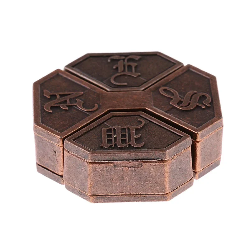 Bagua Lock Metal Puzzle Brain Teasers Box Eight Trigrams Lock IQ Zabawki Dla Dzieci Dorośli Fidget Dla Lęk Wit And Logica Games