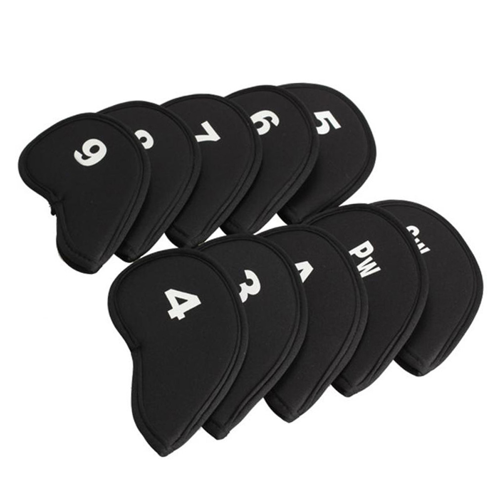 Protectores de eje de Golf piezas, accesorios de Golf, Impresión de alfabeto numérico, a prueba de polvo, impermeables, a la moda y convenientes, 10 unidades